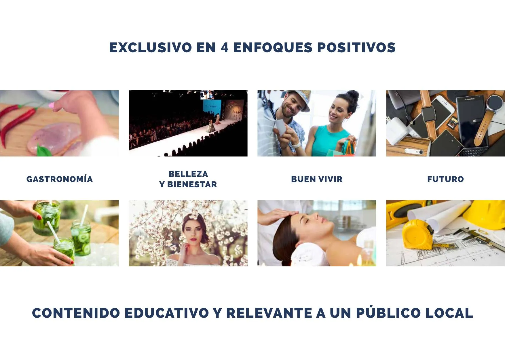 Los cuatro ejes editoriales