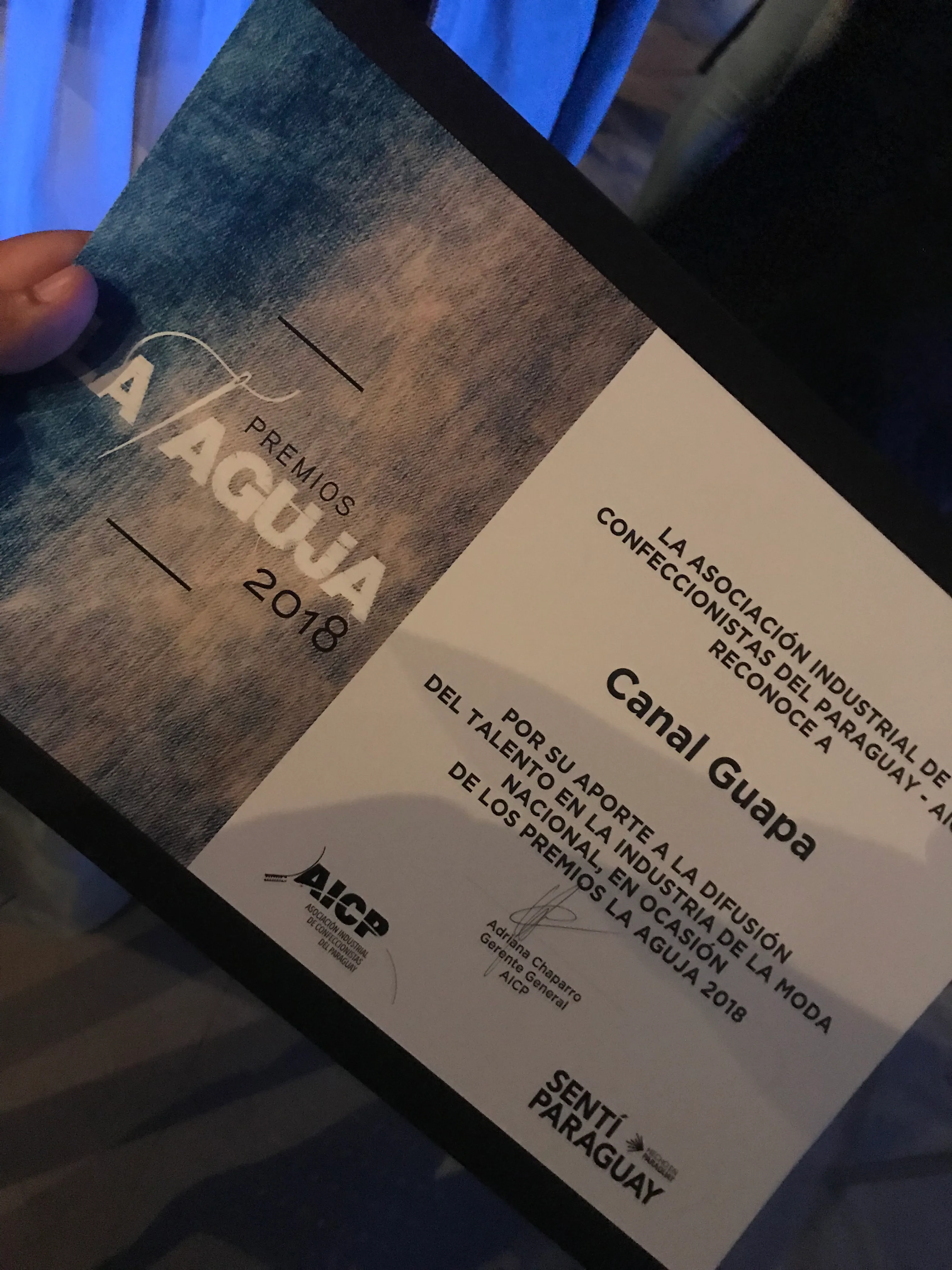 Canal Guapa reconocido en los Premios La Aguja 2018